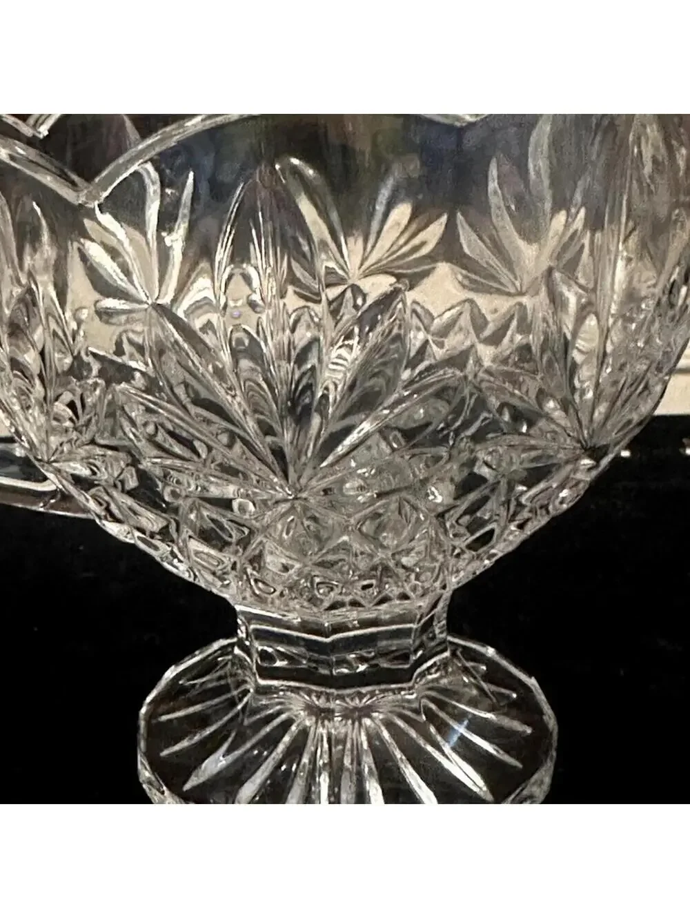 Vintage Pineapple Collection by Godinger footed creamer / sauce / gravy bowl